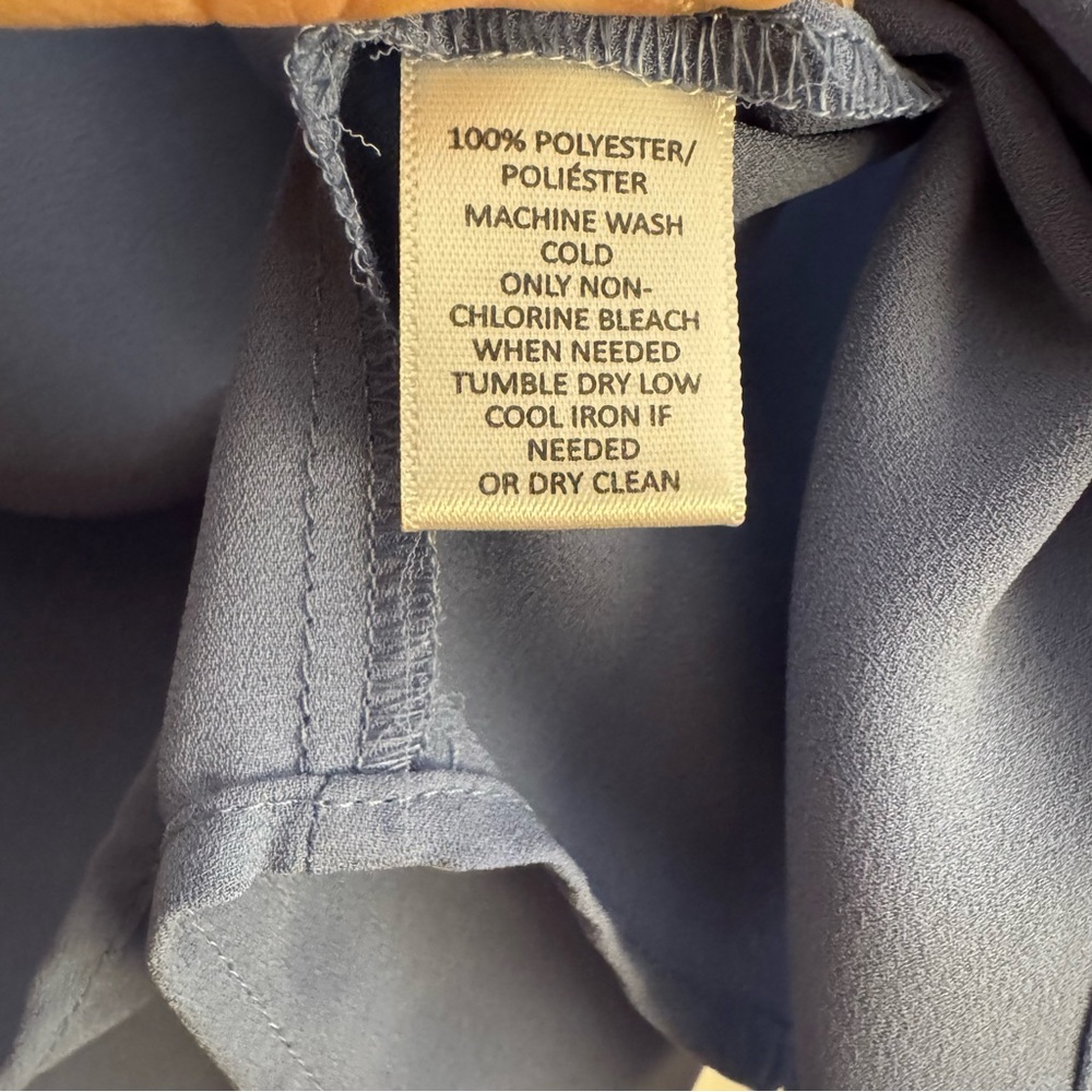 LOFT Light Blue Ruffle Blouse - Picture 5 of 5